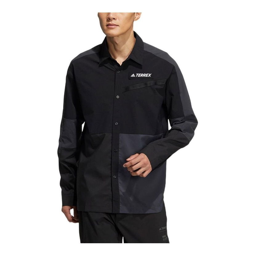 Košeľa adidas Performance Terrex Cargo Breathable Long Sleeve Shirt Čierna | HE5205