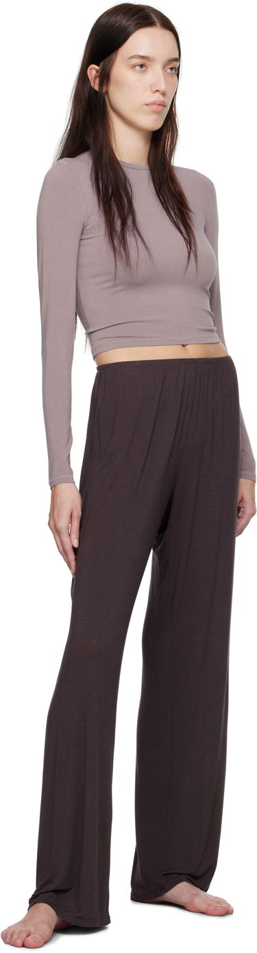 Tričko SKIMS New Vintage Cropped Long Sleeve T-Shirt Fialová | AP-LGS-1370, 3