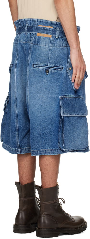 Šortky HED MAYNER Hed Mayner Denim Cargo Shorts Modrá | HMMA67025A-HA191, 2