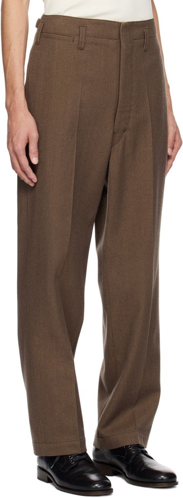 Nohavice LEMAIRE LEMAIRE Maxi Trousers Hnedá | PA1048 LF1108, 1