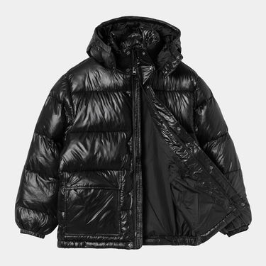 Prešívaná bunda Carhartt WIP Benson Puffer Hooded Jacket Čierna | I035370_9, 7