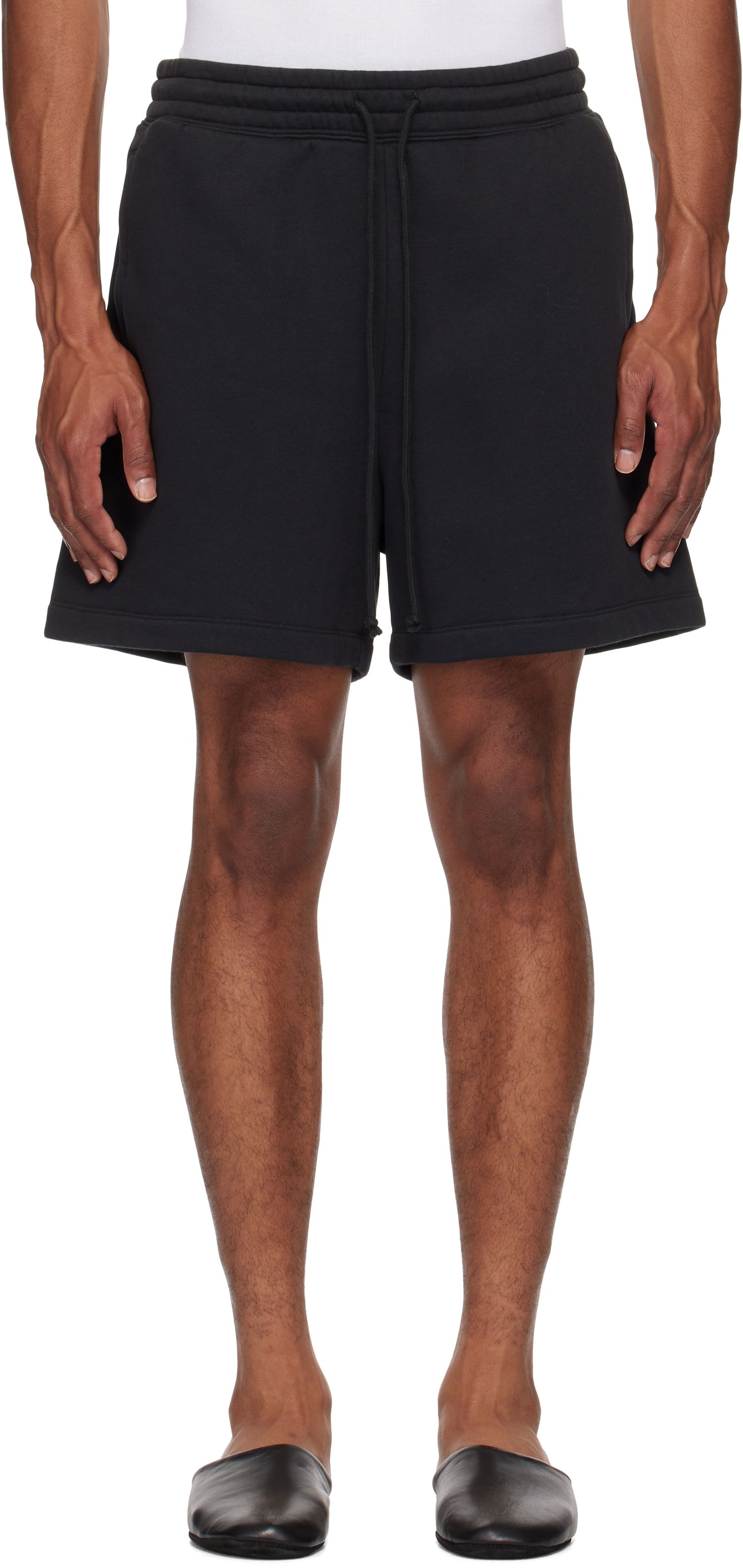 Šortky SKIMS SKIMS Cotton Fleece Relaxed Shorts Čierna | BO-SHO-5340M, 0