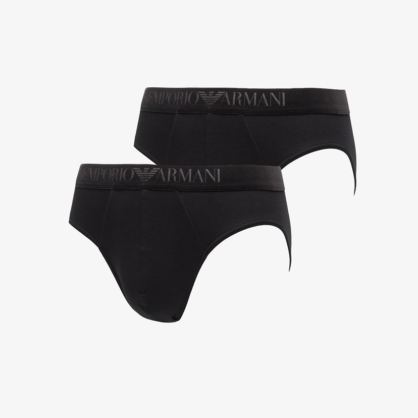 Spodná bielizeň a ponožky Emporio Armani EA7 Classic Briefs 2-Pack Čierna | EM000251AF15005MC005