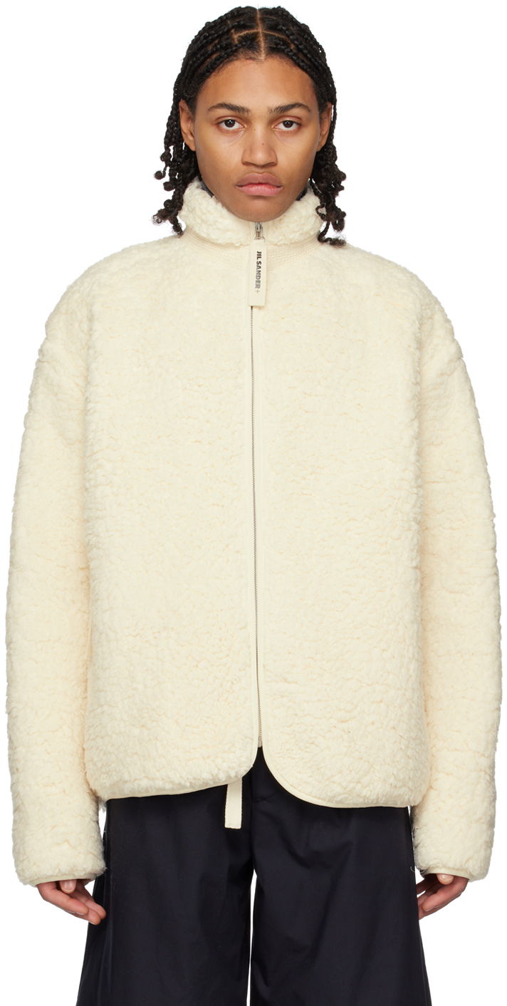 Bunda Jil Sander Zip-Up Jacket Biela | J47GU0011_JTN032, 0