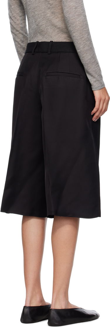 Šortky Jil Sander Jil Sander Viscose Silk Blend Straight Shorts Čierna | J01KA0189_J65005, 2