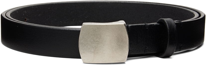 Opasok Neighborhood Leather Narrow Belt Čierna | 252PKNH-AC01