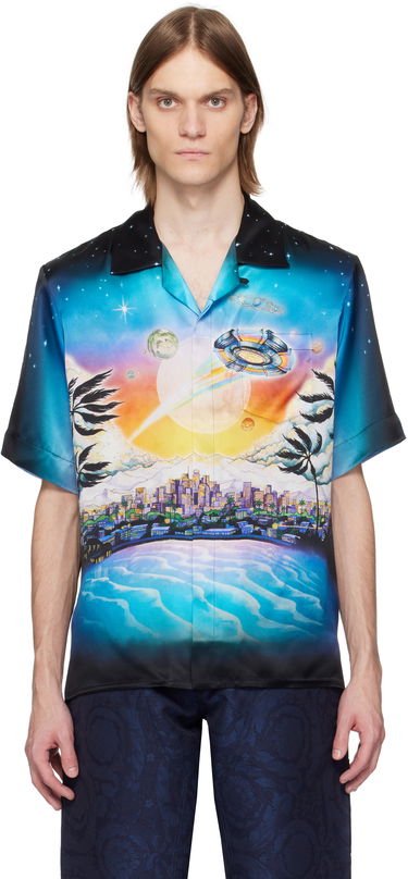 Košeľa Casablanca Casablanca 'La Prémonition' Print Silk Shirt Rôznofarebný | U-MS25-SH-003-04, 0