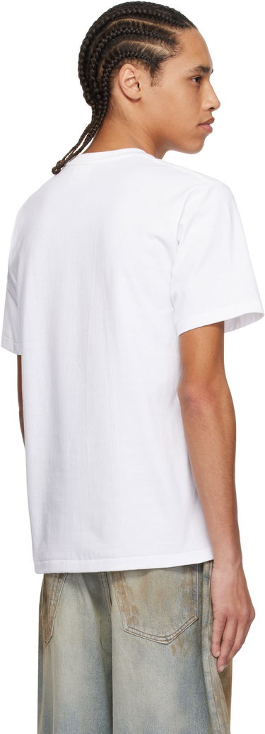 Tričko BAPE A Bathing Ape Stencil Circle Ape Face T-Shirt Biela | 001TEL301053M, 2