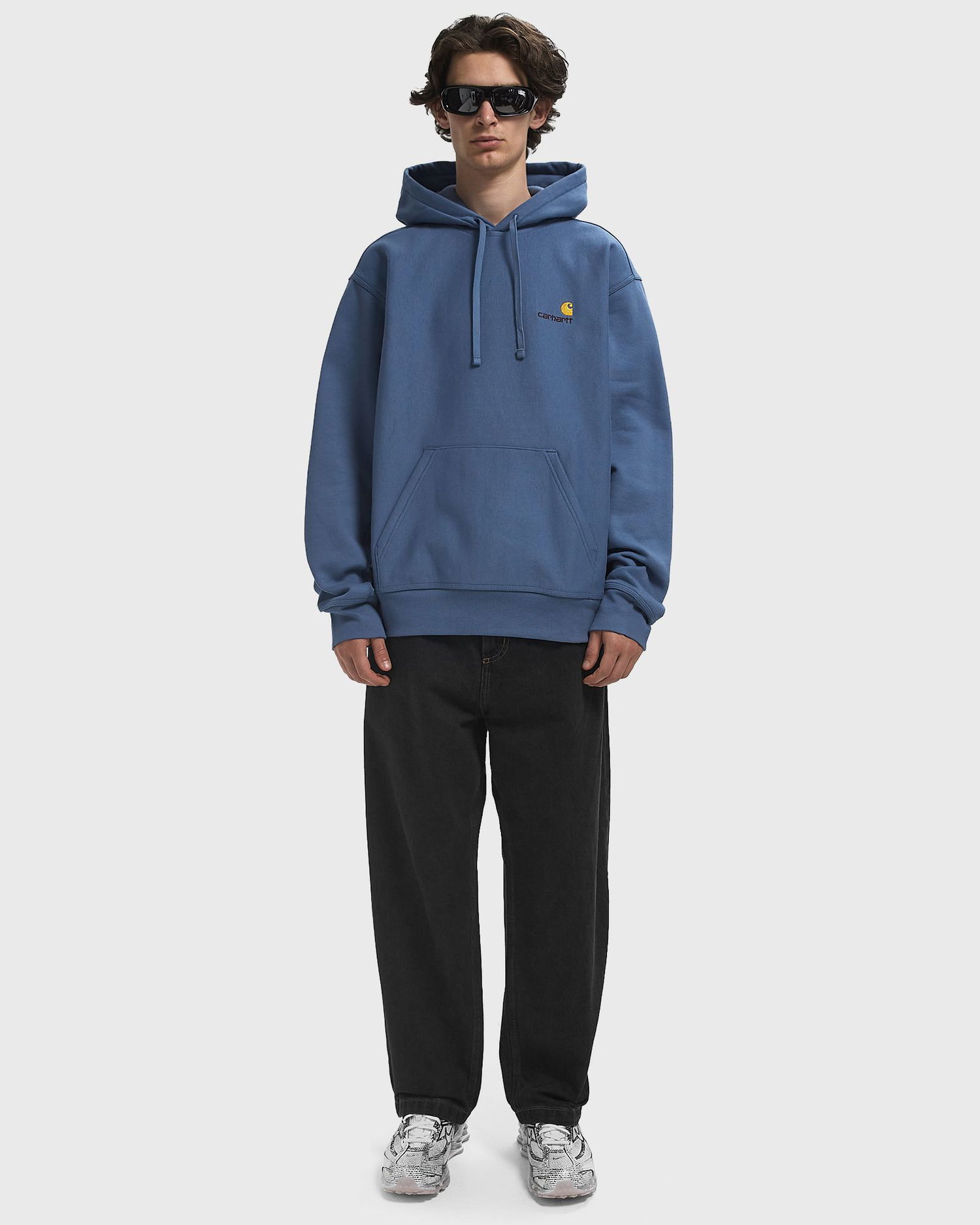 Mikina Carhartt WIP American Script Hoodie Modrá | I028279-1YI.XX, 1