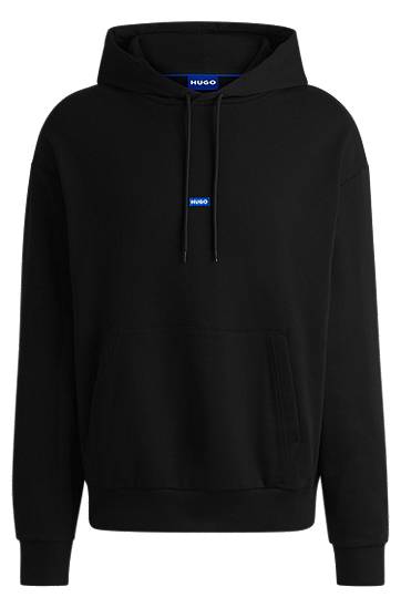 Mikina BOSS HUGO Cotton-Terry Hoodie Čierna | 50522374, 0