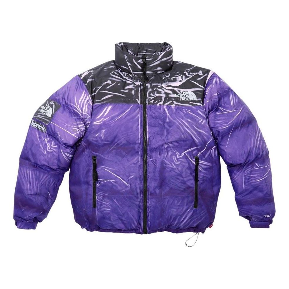 Prešívaná bunda Supreme Printed Nuptse Jacket Fialová | SUP-SS23-077, 0