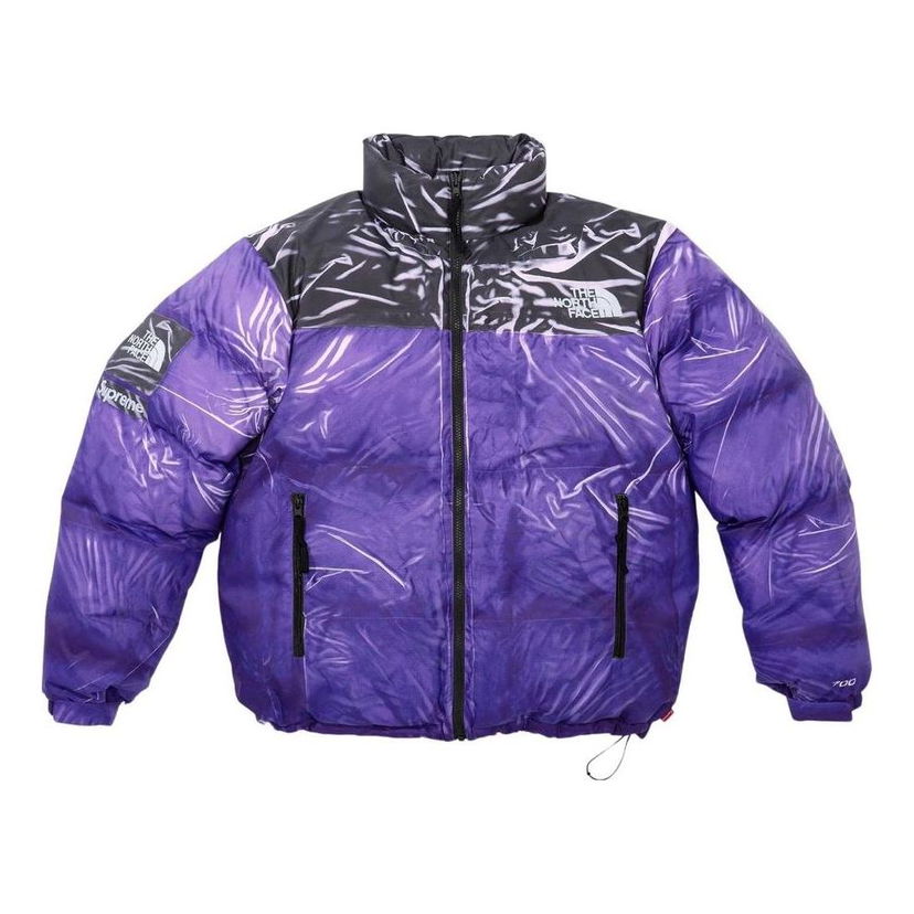 Prešívaná bunda Supreme Printed Nuptse Jacket Fialová | SUP-SS23-077