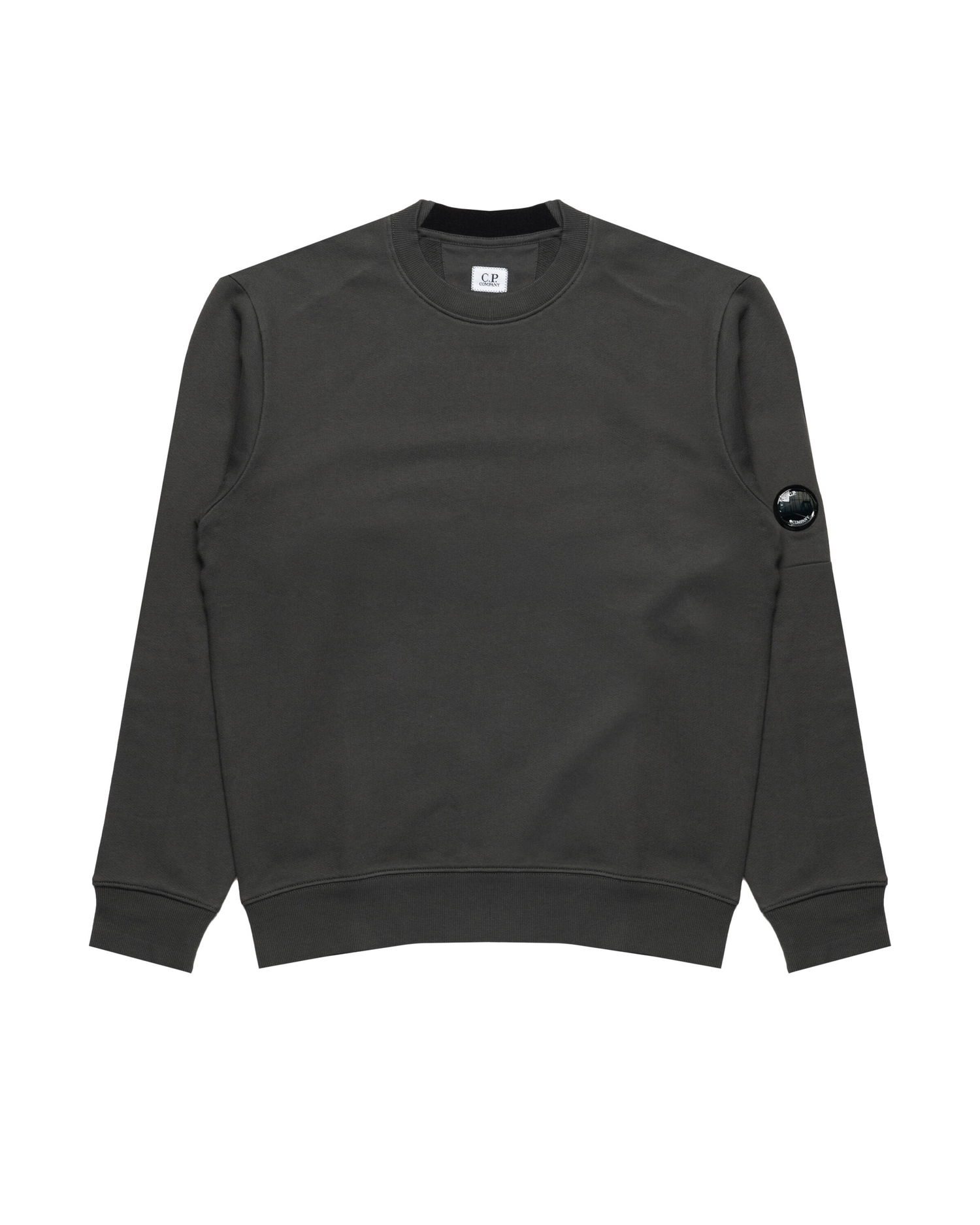 Mikina C.P. Company Diagonal Raised Fleece Crewneck Lens Sweatshirt Šedá | 19CMSS713A005086W-978, 0