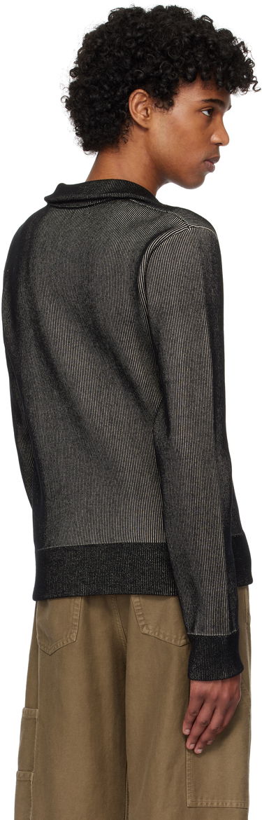 Sveter Dries Van Noten Dries Van Noten Zip-Up Knit Sweater Čierna | 251-021223-1711, 2