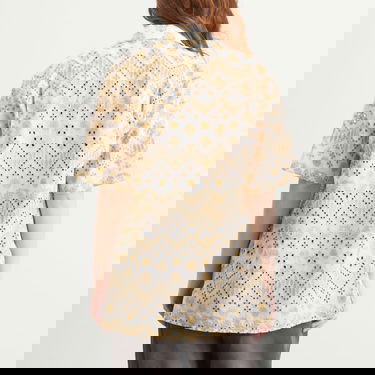 Košeľa Ahluwalia Kada Embroidered Short Sleeve Shirt Biela | M-AHLU-TO029-SS26-FA290-WH, 3