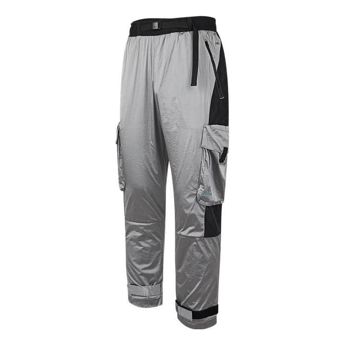 Cargo nohavice adidas Originals Woven Lace-Up Cargo Pants Šedá | IC9251