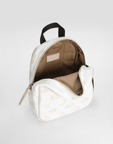 Batoh Dolce & Gabbana Dolce & Gabbana Sweatshirt-Fabric Moon and Stars Print Backpack Biela | EM0141AT681HA5LC, 3