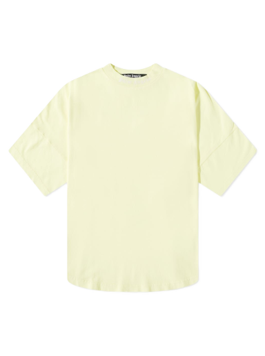 Tričko Palm Angels Garment Dyed Oversized Mock Neck Tee Žltá | PMAA002S22JER0066565