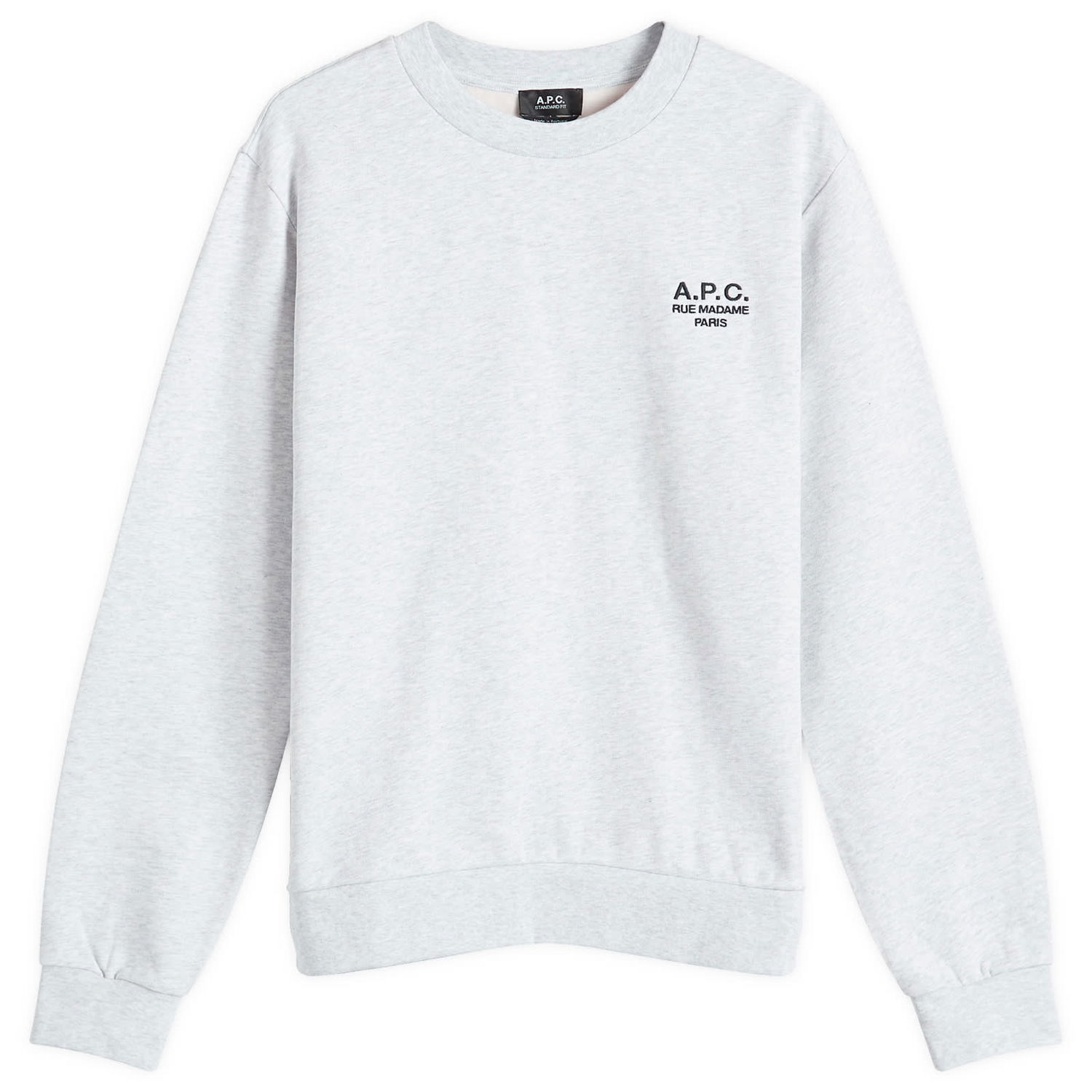 Mikina A.P.C. Rue Madame Logo Crew Sweat Biela | COHBV-M27913-TPN, 0