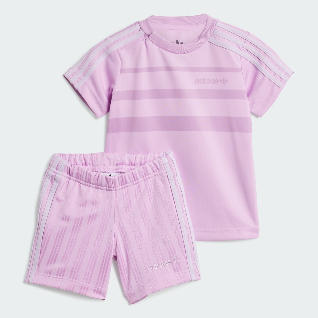 Súprava adidas Performance Kids' Shorts and Tee Set Fialová | JC6617, 0