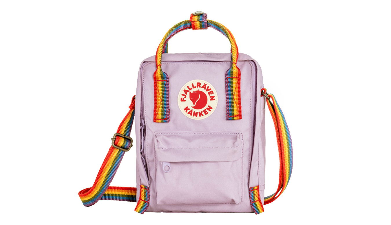 Taška cez rameno FJÄLLRÄVEN Kånken Rainbow Sling Fialová | F23623-457-907, 1