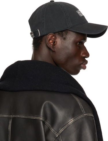 Šiltovka GANNI GANNI Embroidered Logo Baseball Cap Čierna | A6300, 4