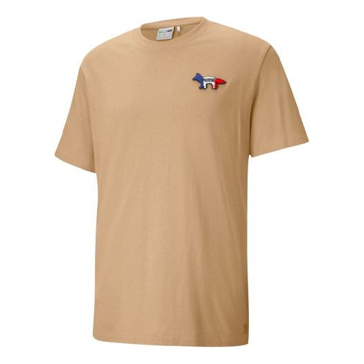 Tričko Puma Maison Kitsune Embroidery T-Shirt Béžová | 530434-96