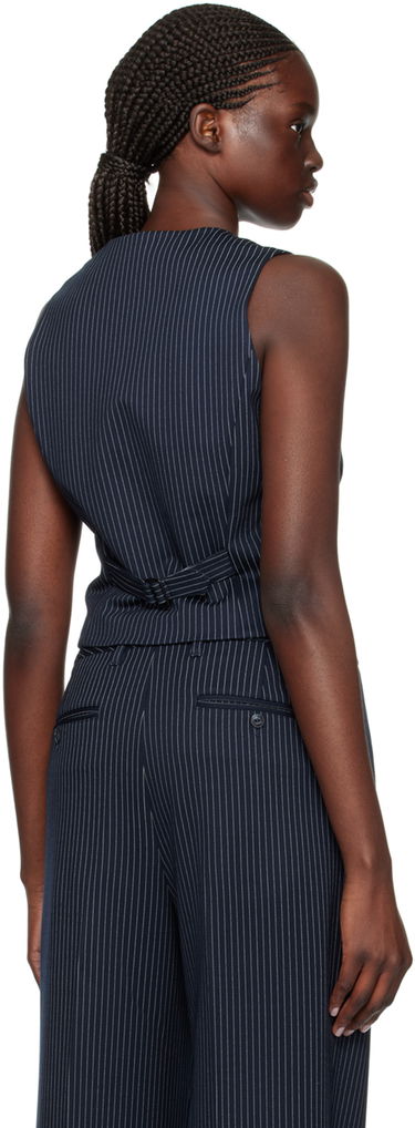 Vesta rag & bone Priya Pinstripe Vest Modrá | WAC23HT044LC44, 2