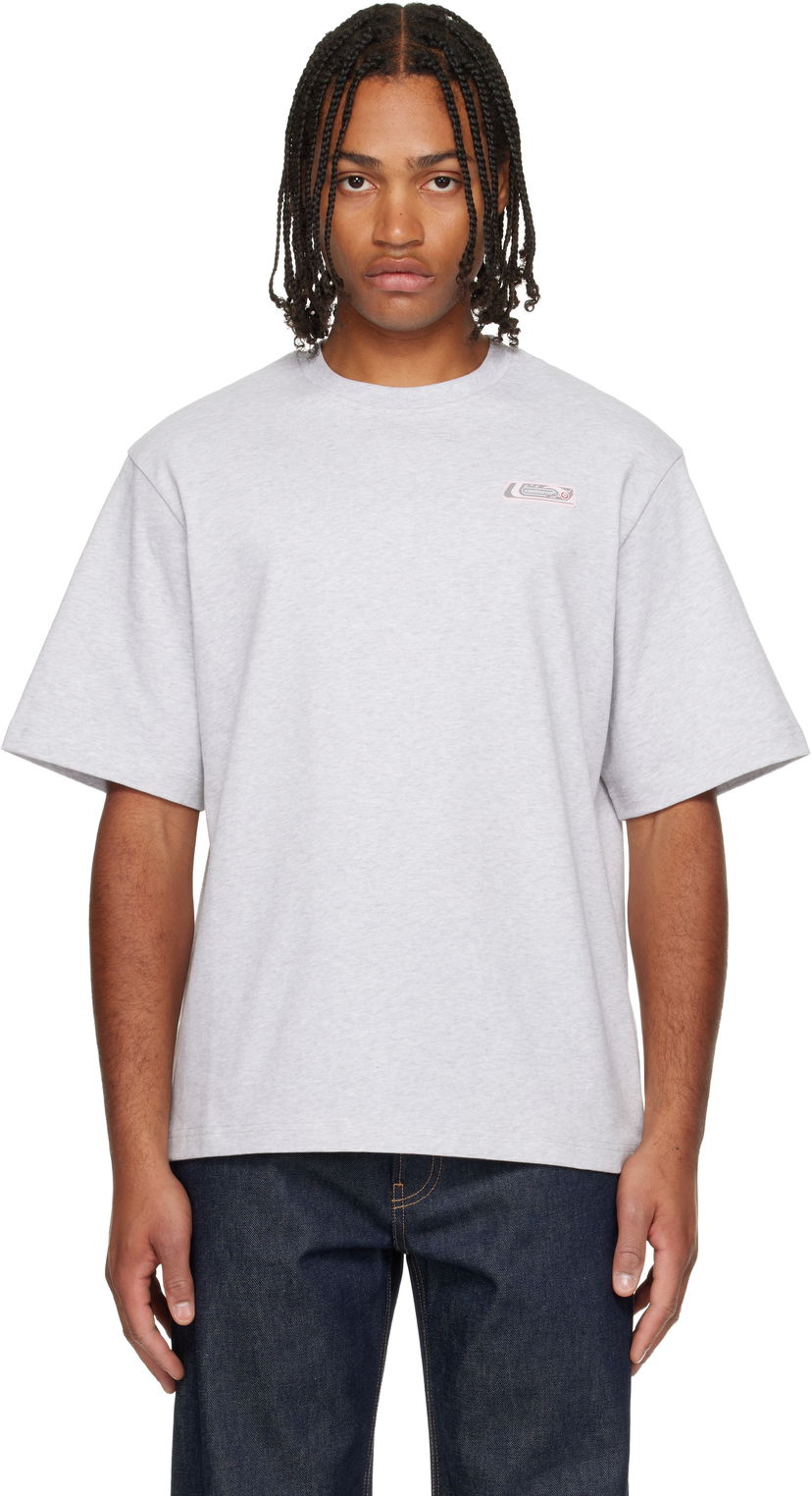 Tričko Casablanca 'Casablanca' Logo Patch T-shirt Šedá | M-AW25-JTS-044-02