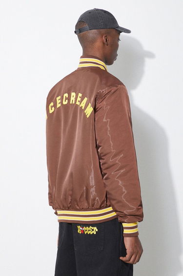 Bomber bunda BBC IceCream ICECREAM Satin Bomber Jacket Hnedá | IC24107, 2