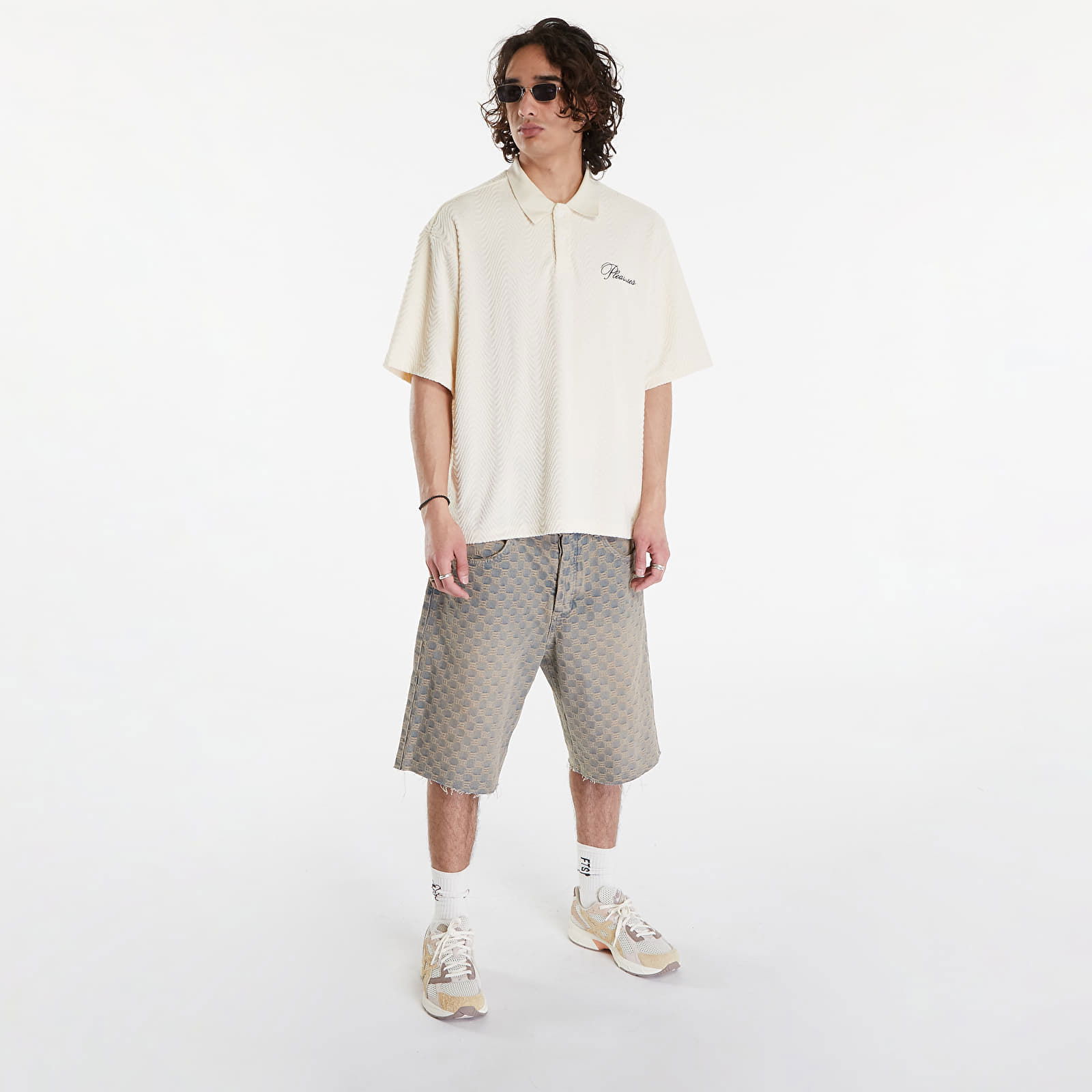 Zen Terry Boxy Polo Off White