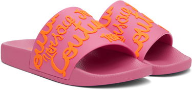 Plavky Versace Versace Jeans Couture Logo Shelly Pool Slides Ružová | E78VA3SQ1_E71352, 3