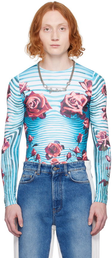 Tričko Jean Paul Gaultier Floral Long Sleeve T-Shirt Rôznofarebný | 24/25-U-TO186-J551-503001, 0