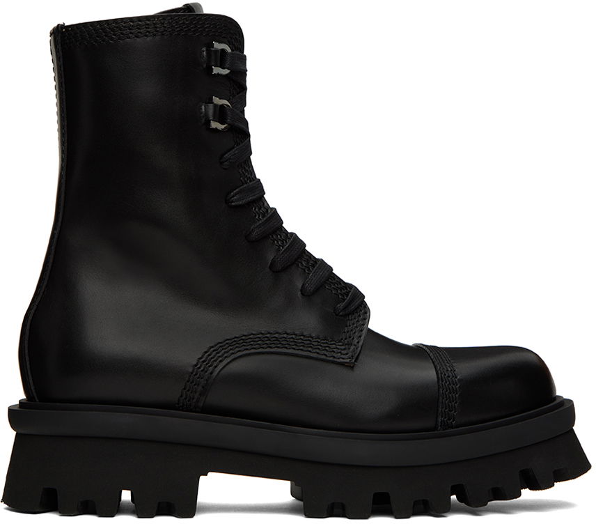 Tenisky a topánky FERRAGAMO Ferragamo Faraway Lace-Up Boots Čierna | 763193 021494001, 0