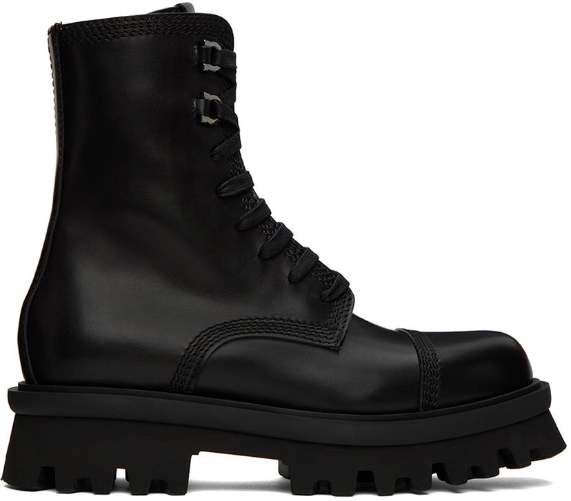 Tenisky a topánky FERRAGAMO Ferragamo Faraway Lace-Up Boots Čierna | 763193 021494001