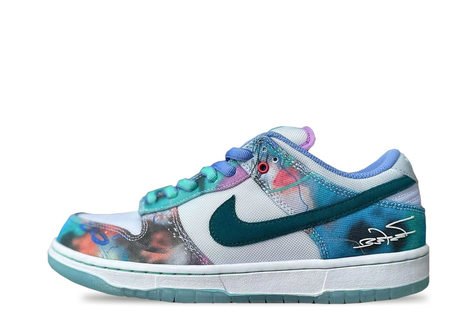 Futura x Dunk Low "Bleached Aqua"