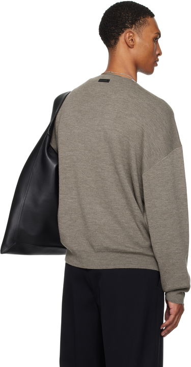 Sveter Fear of God Fear of God ESSENTIALS Merino Long Sleeve Crewneck Sweater Šedá | 192SP256493F, 2