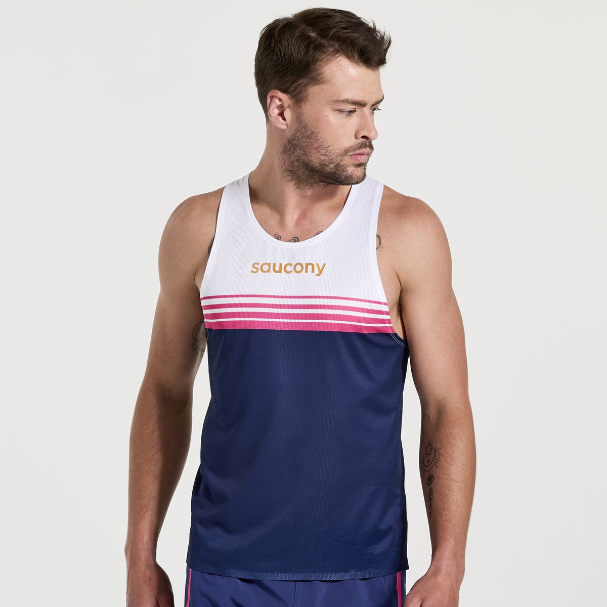 Tielko Saucony Elite Singlet Modrá | SAM800320-SD, 1