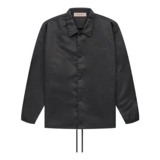 Vetrovka Fear of God Essentials Coaches Jacket Čierna | FOG-SS22-132