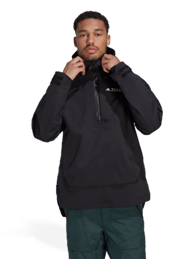 Vetrovka adidas Performance Terrex 2 Layer RAIN.RDY Snow Anorak Čierna | HI5522