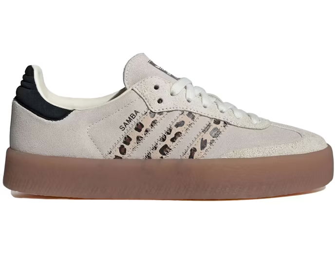 Tenisky a topánky adidas Originals Sambae Leopard Off White W Béžová | JI4226