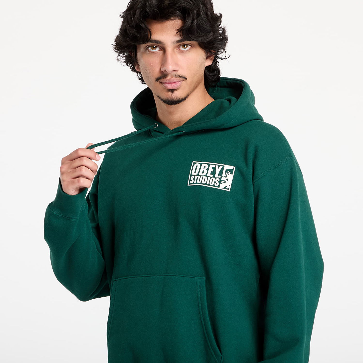 Mikina OBEY Studios Icon Hoodie Sweatshirt Zelené | 112843977-RFR, 1