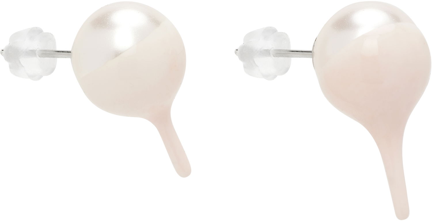 Náušnice Ottolinger Dipped Pearl Stud Earrings Ružová | 125-902525-02, 1