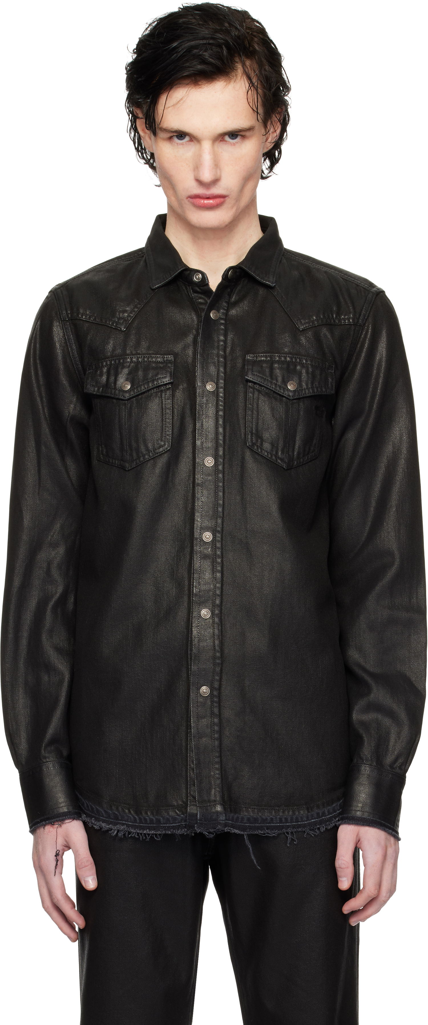 Košeľa Diesel D-Vega Black Denim Shirt Čierna | A12622-068MR-02, 0
