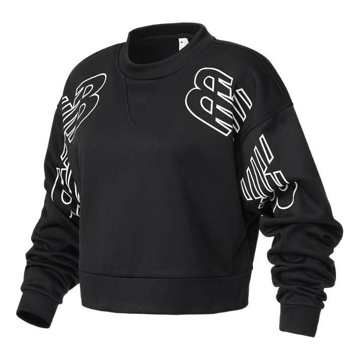 Mikina New Balance Relentless Boxy Pullover Čierna | WT21151-BK