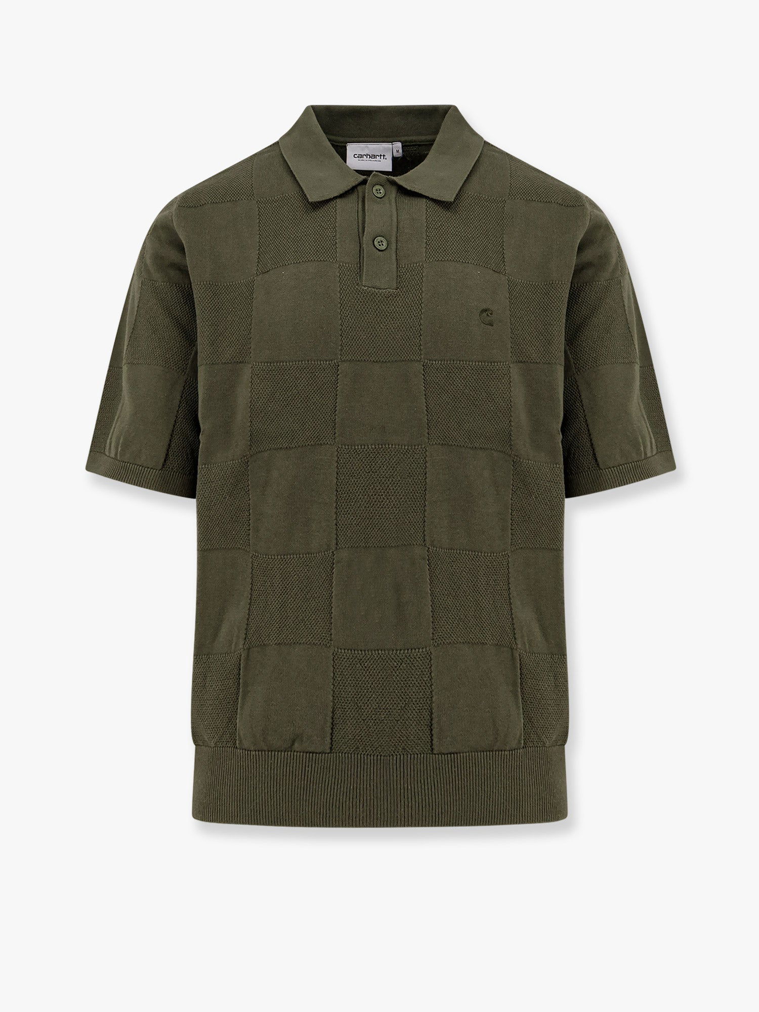 Polo tričko Carhartt WIP Carhartt WIP Checker Knitted Polo Shirt Zelené | I034535667XX, 0
