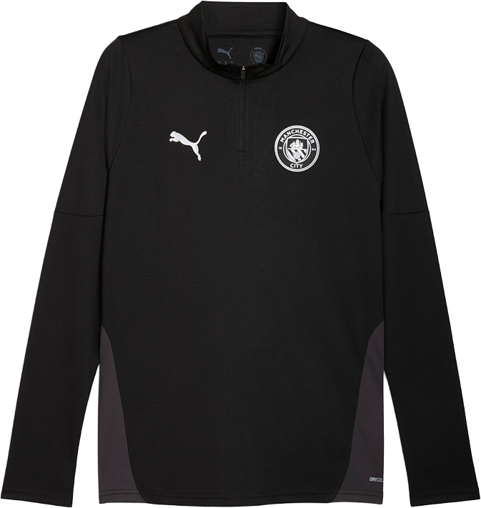 Tričko Puma Manchester City Training 1/4 Zip Top Čierna | 781999-14, 0
