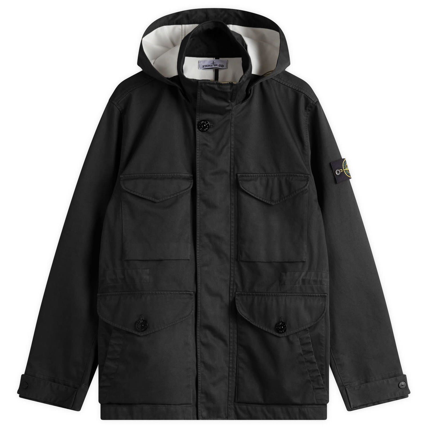 Parka Stone Island Raso Gommato 3L Field Jacket, Size Large Čierna | K1S154100064-V0029, 1