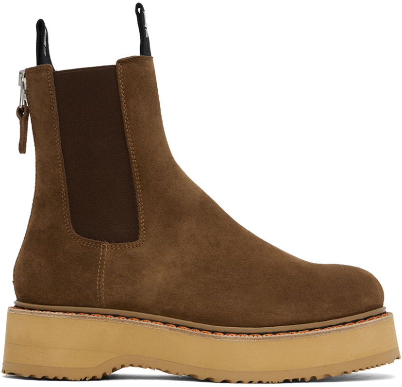 Oblečenie R13 R13 Single Stack Chelsea Boots Hnedá | R13S0240-07