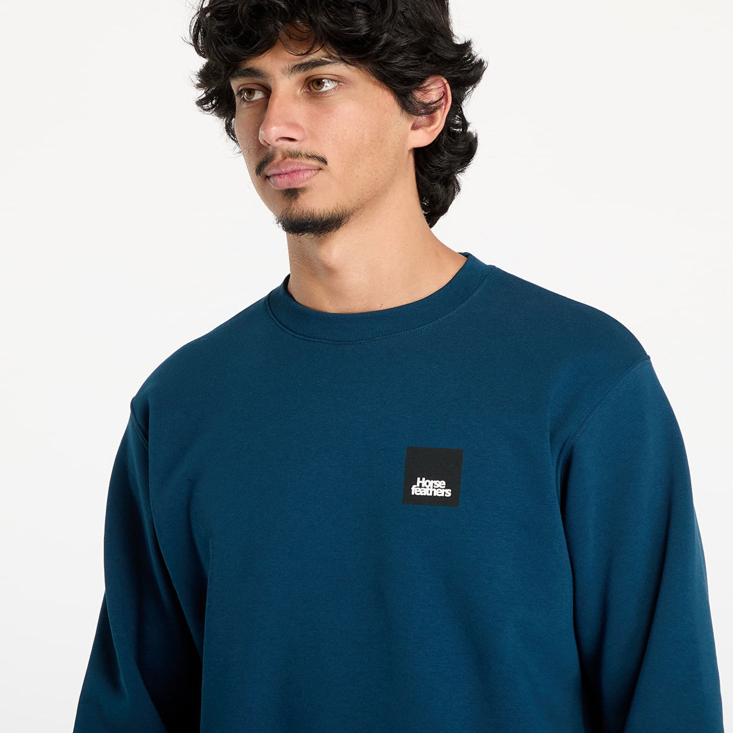 Tričko Horsefeathers Dunk Sweatshirt Pond M Navy | SM1225R, 1